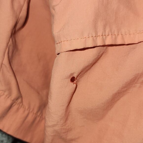 Columbia Men’s Button Up Vented Fishing Shirt Short Sleeve coral! Pink XL - Picture 9 of 9